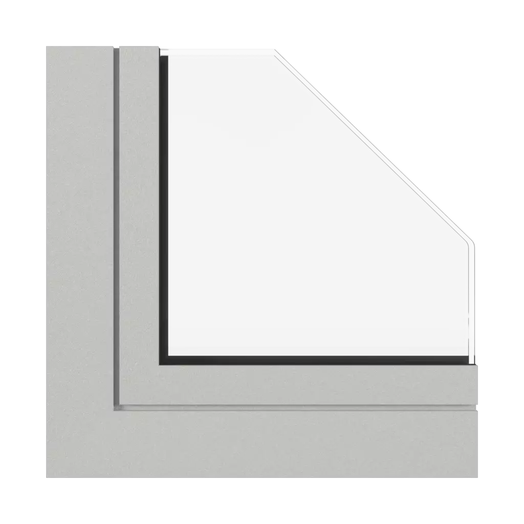 Jasny szary drobna struktura okna profile-okienne aluprof mb-104-passive