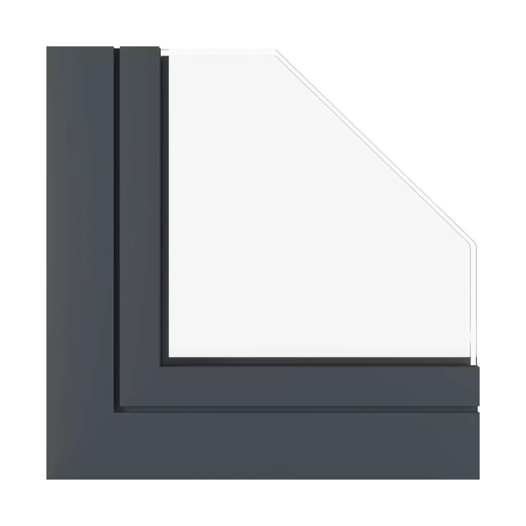 Szaty antracytowy mat ✨ okna profile-okienne aluprof mb-77-hs