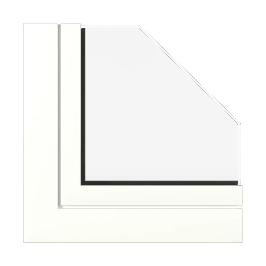 Biały satynowy okna profile-okienne aluprof mb-70