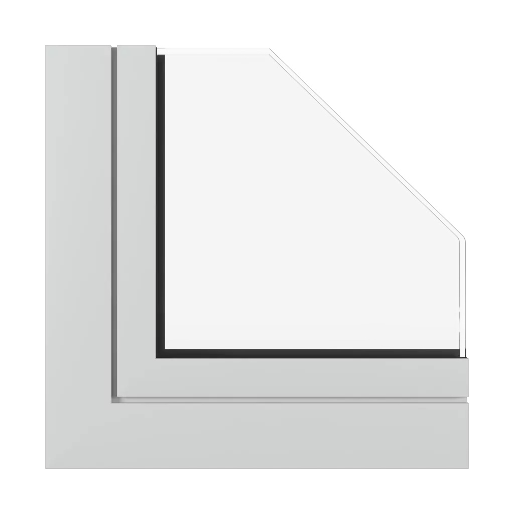Jasny szary mat okna profile-okienne aluprof mb-skyline