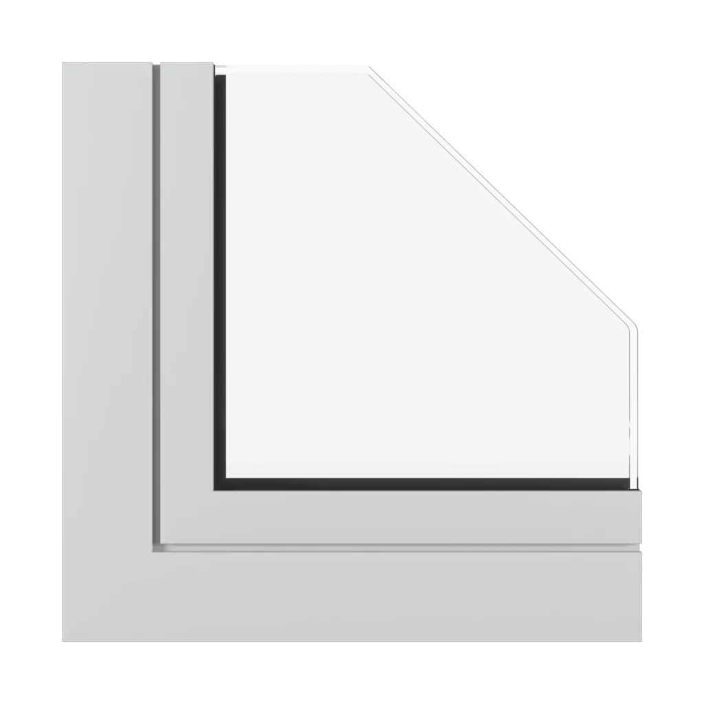 Jasny szary mat okna profile-okienne aluprof mb-104-passive