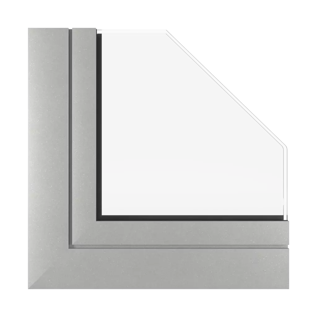 Srebrny aluminiowy mat okna profile-okienne aluprof mb-77-hs