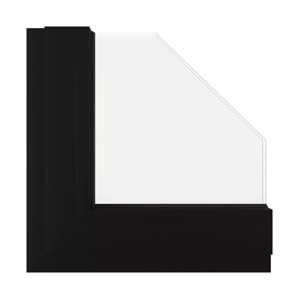 Czarny mat ✨ okna kolory aluprof czarny-mat interior