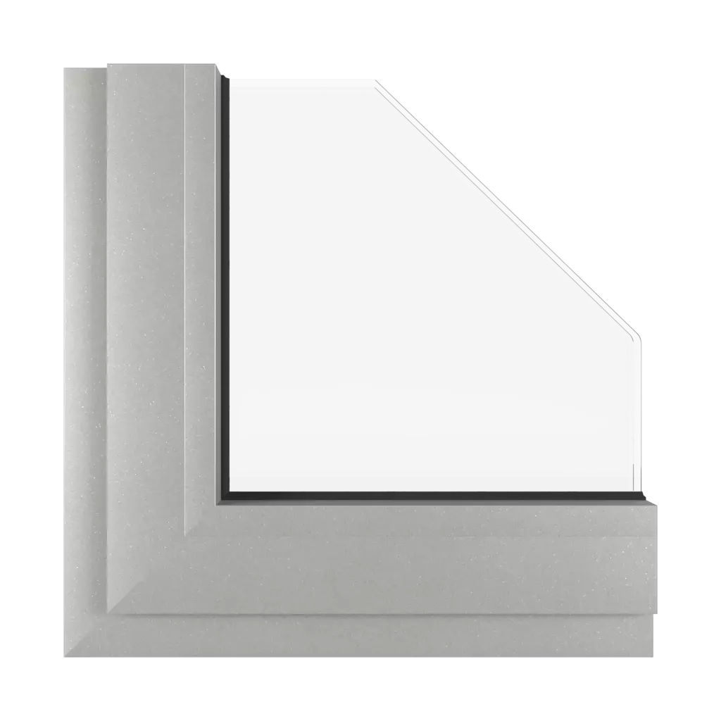 Srebrny aluminiowy mat okna kolory aluprof srebrny-aluminiowy-mat interior