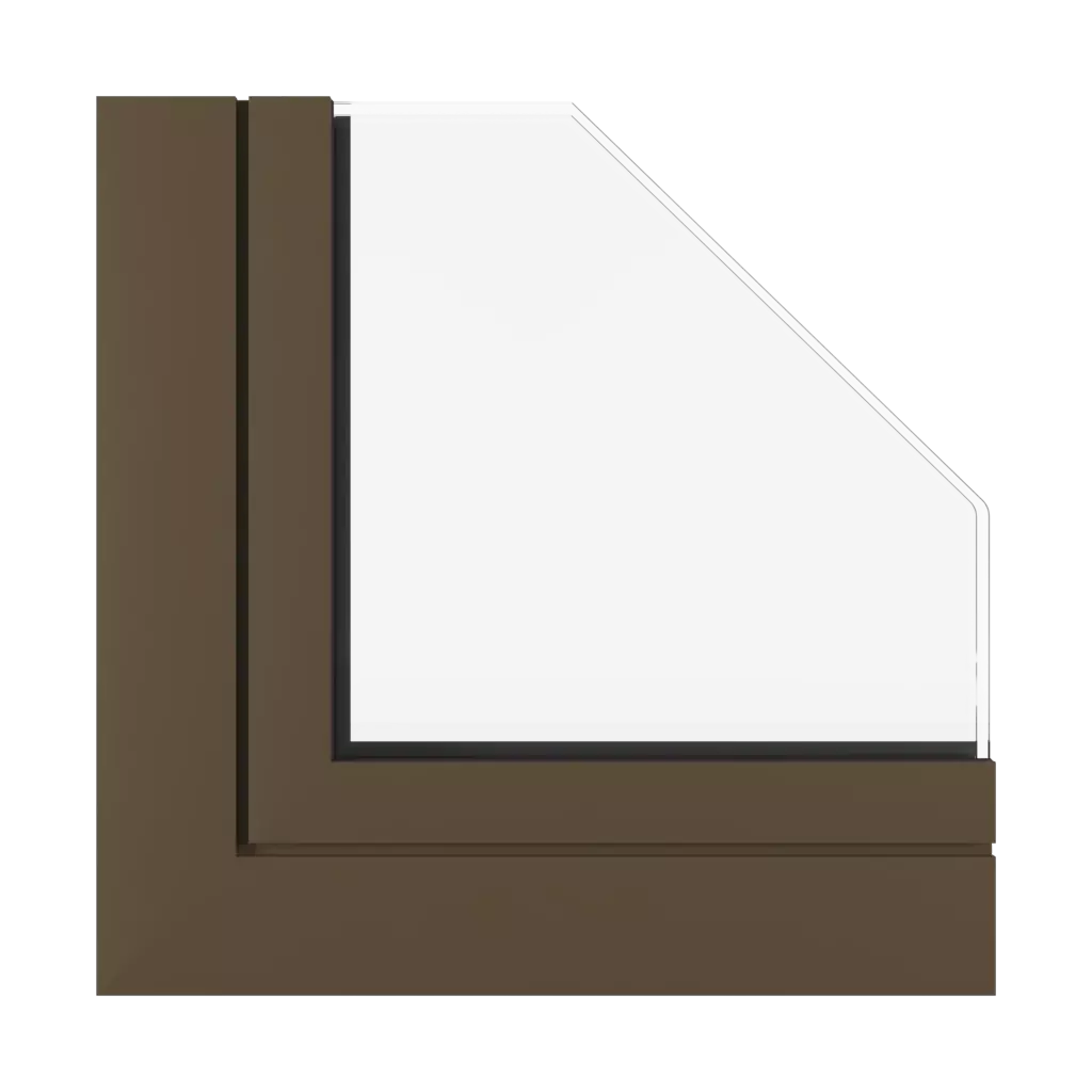 Brązowy SK okna profile-okienne aluprof mb-77-hs