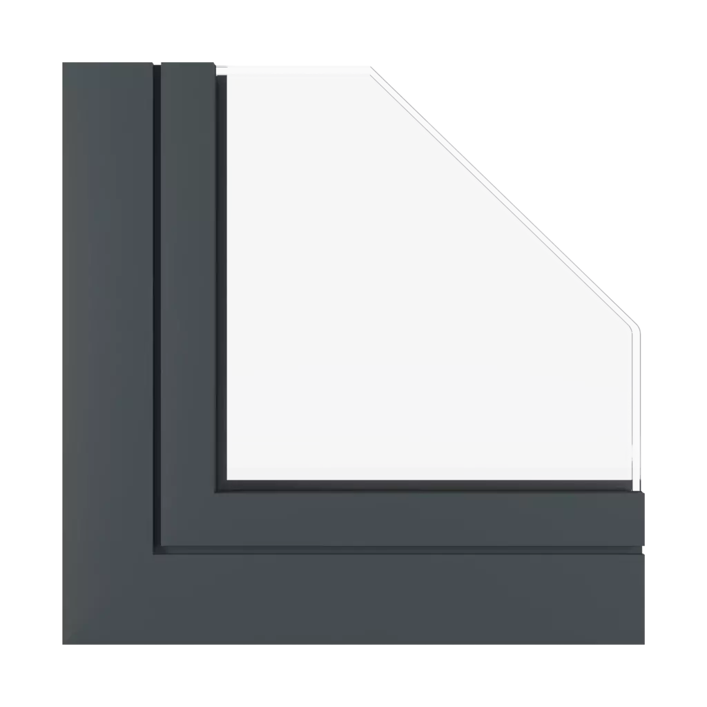 Szary antracyt SK ✨ okna typy-okien balkonowe 1-skrzydlowe 