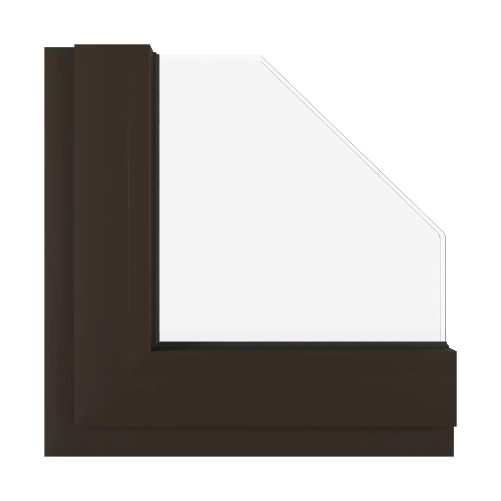 Ciemnobrązowy SK okna kolory aluprof ciemnobrazowy-sk interior