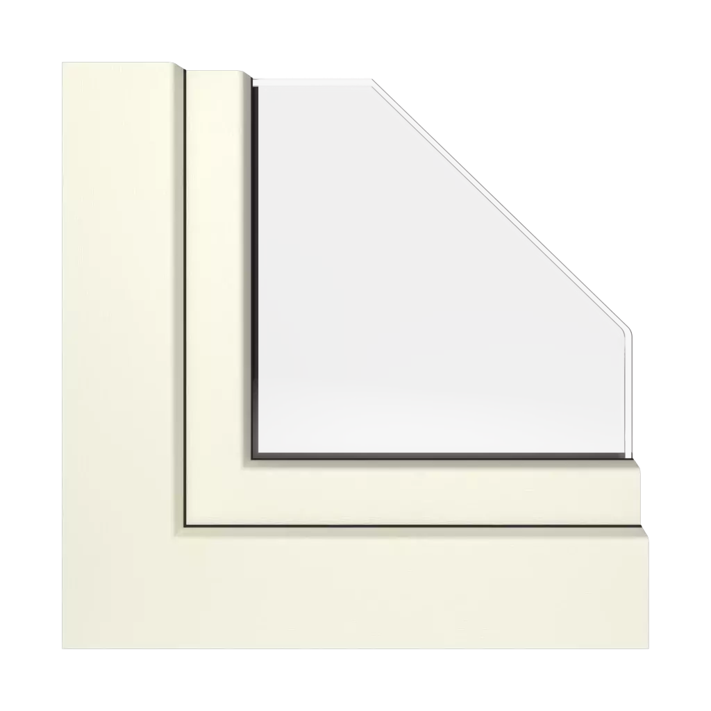 Kremowobiały okna profile-okienne rehau synego
