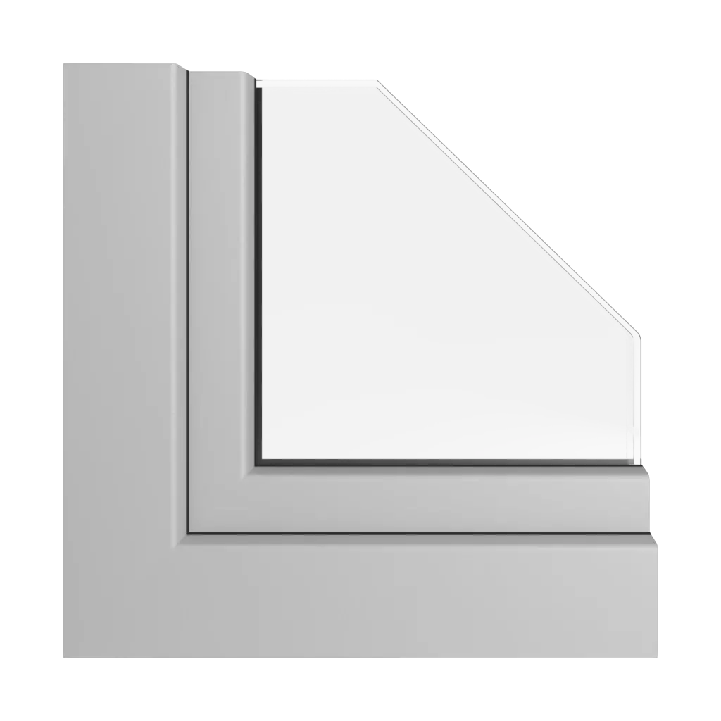 Szary sygnałowy gładki okna profile-okienne rehau synego