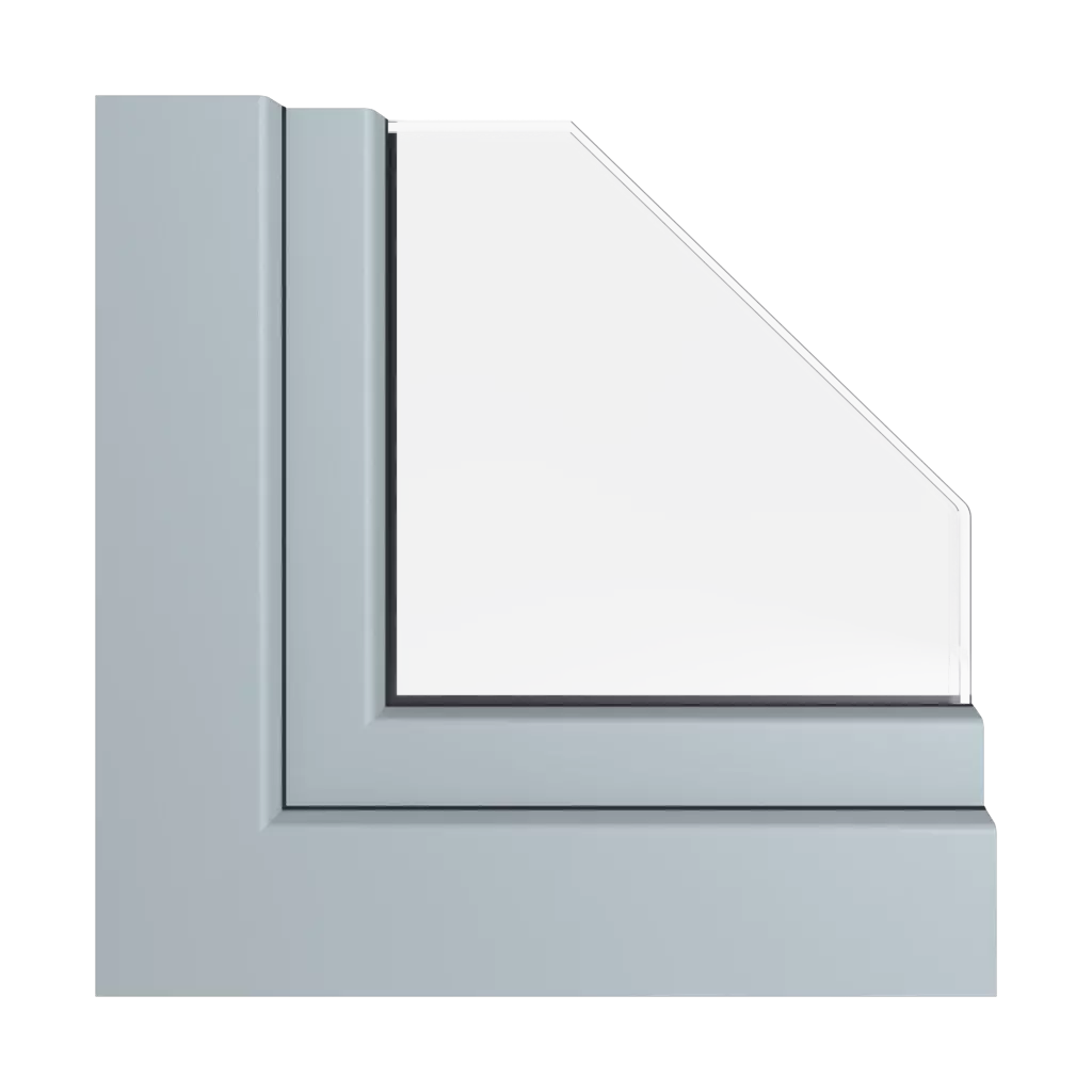 Szary gładki okna profile-okienne rehau synego