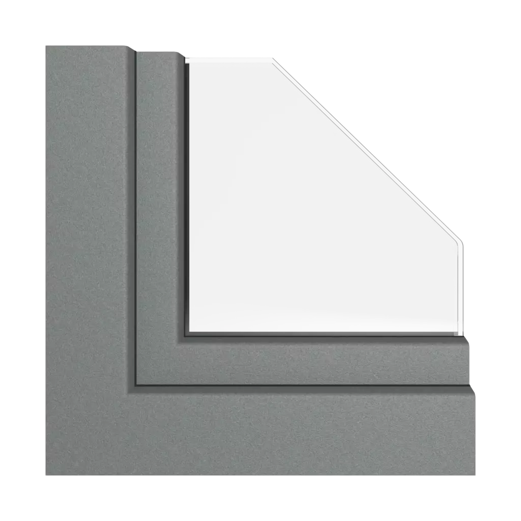 Szary bazaltowy matowy okna profile-okienne rehau synego