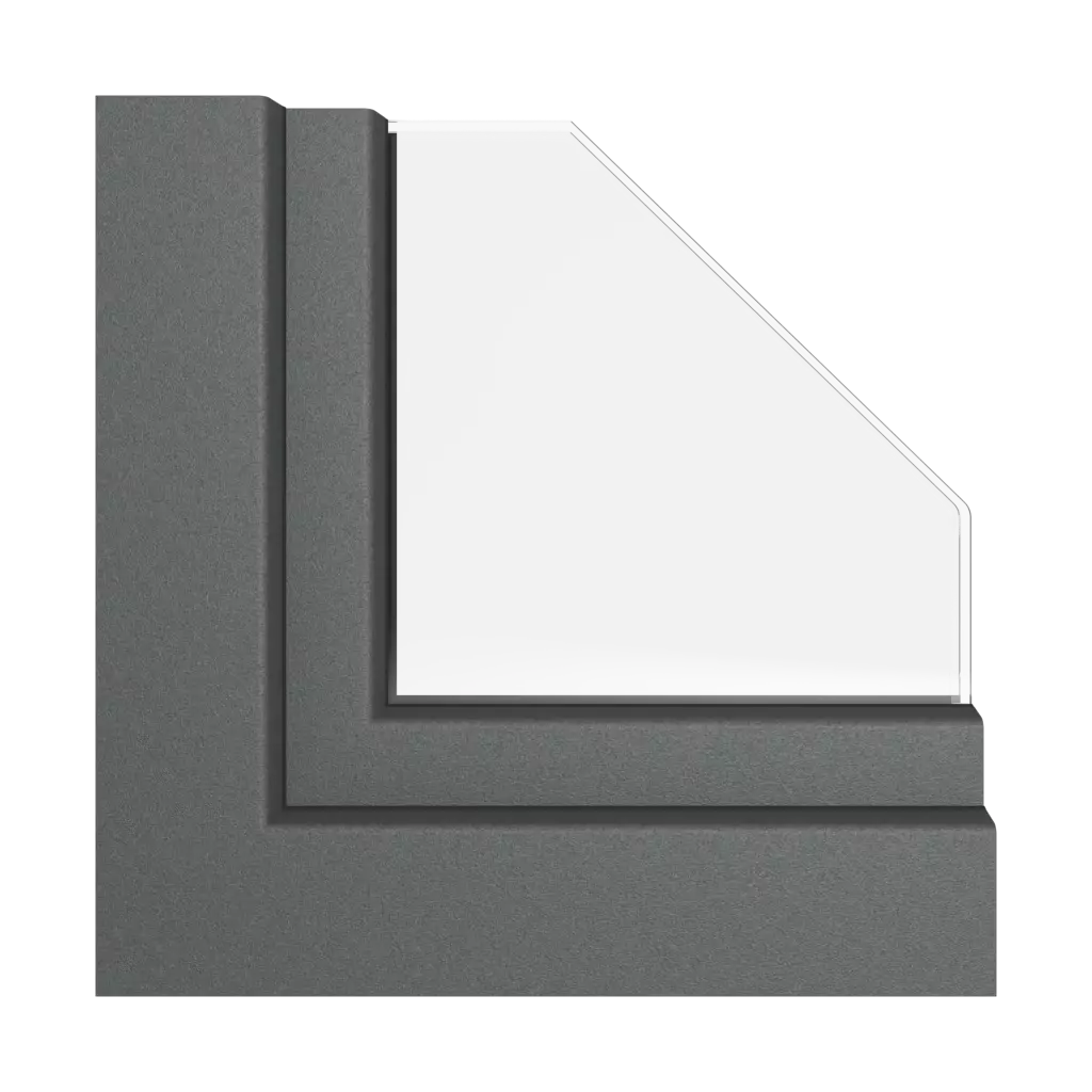 Antracyt matowy okna profile-okienne rehau synego