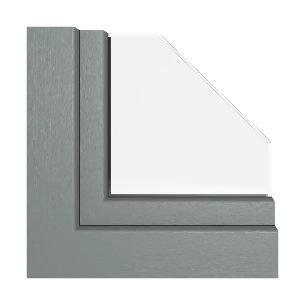 Szary bazaltowy okna profile-okienne rehau synego