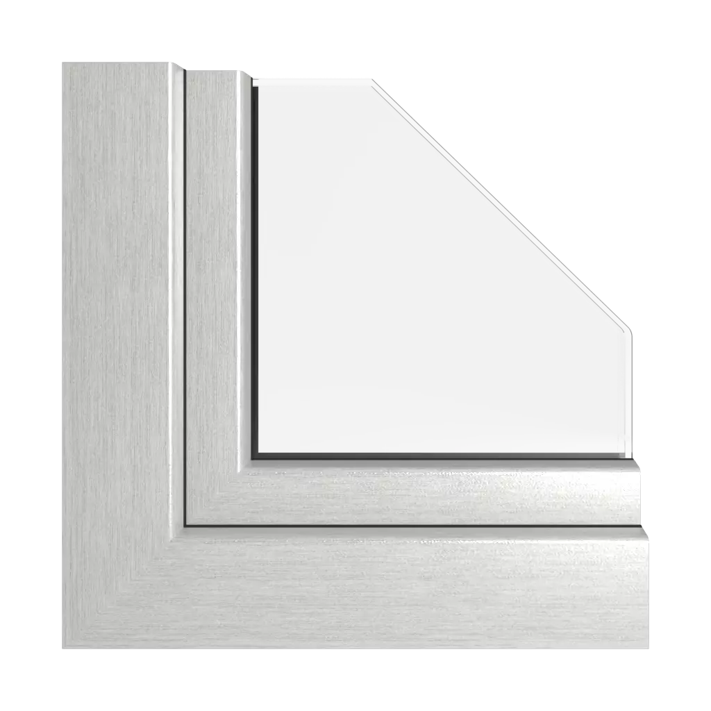 Aluminium szczotkowane okna profile-okienne rehau synego