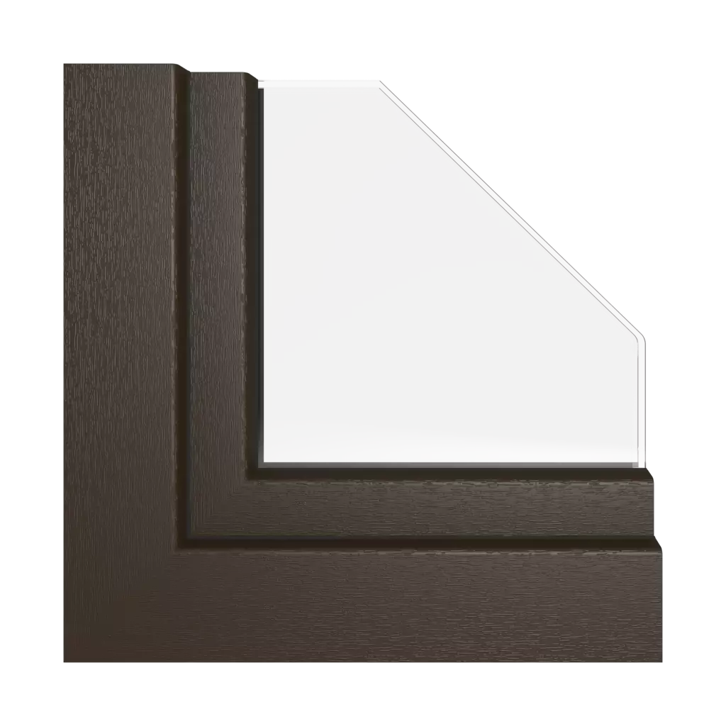 Czekoladowobrązowy okna profile-okienne rehau synego