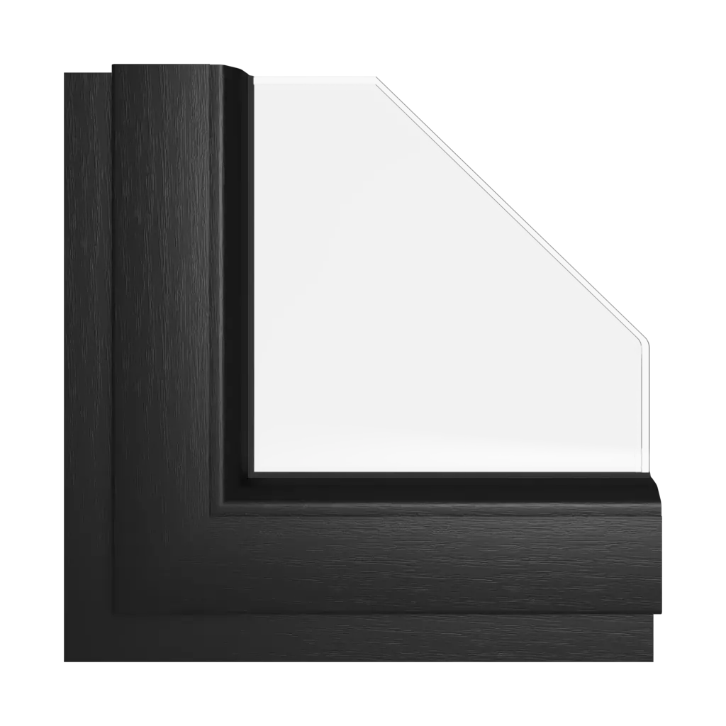 Czarny okna kolory rehau-kolory czarny interior