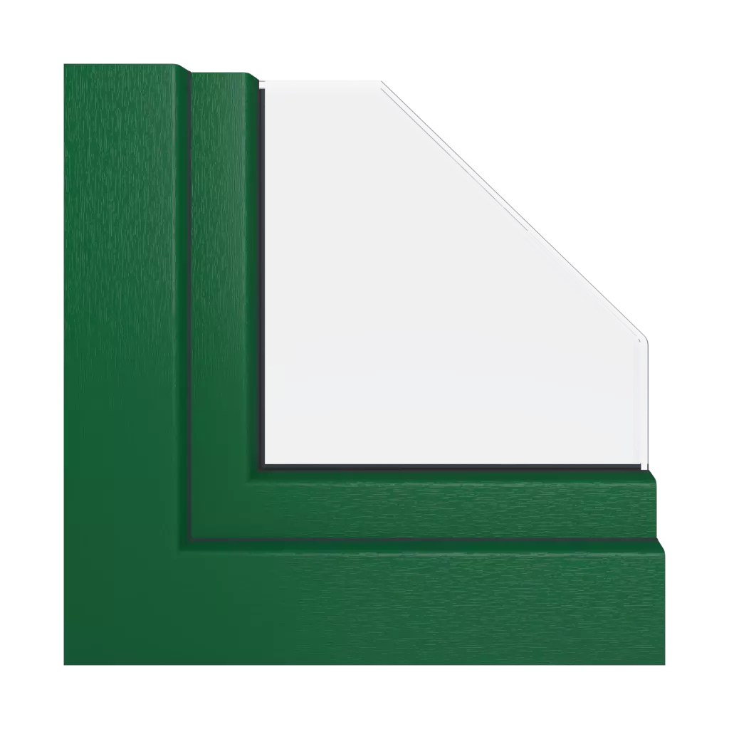 Zielony okna profile-okienne aluplast energeto-8000