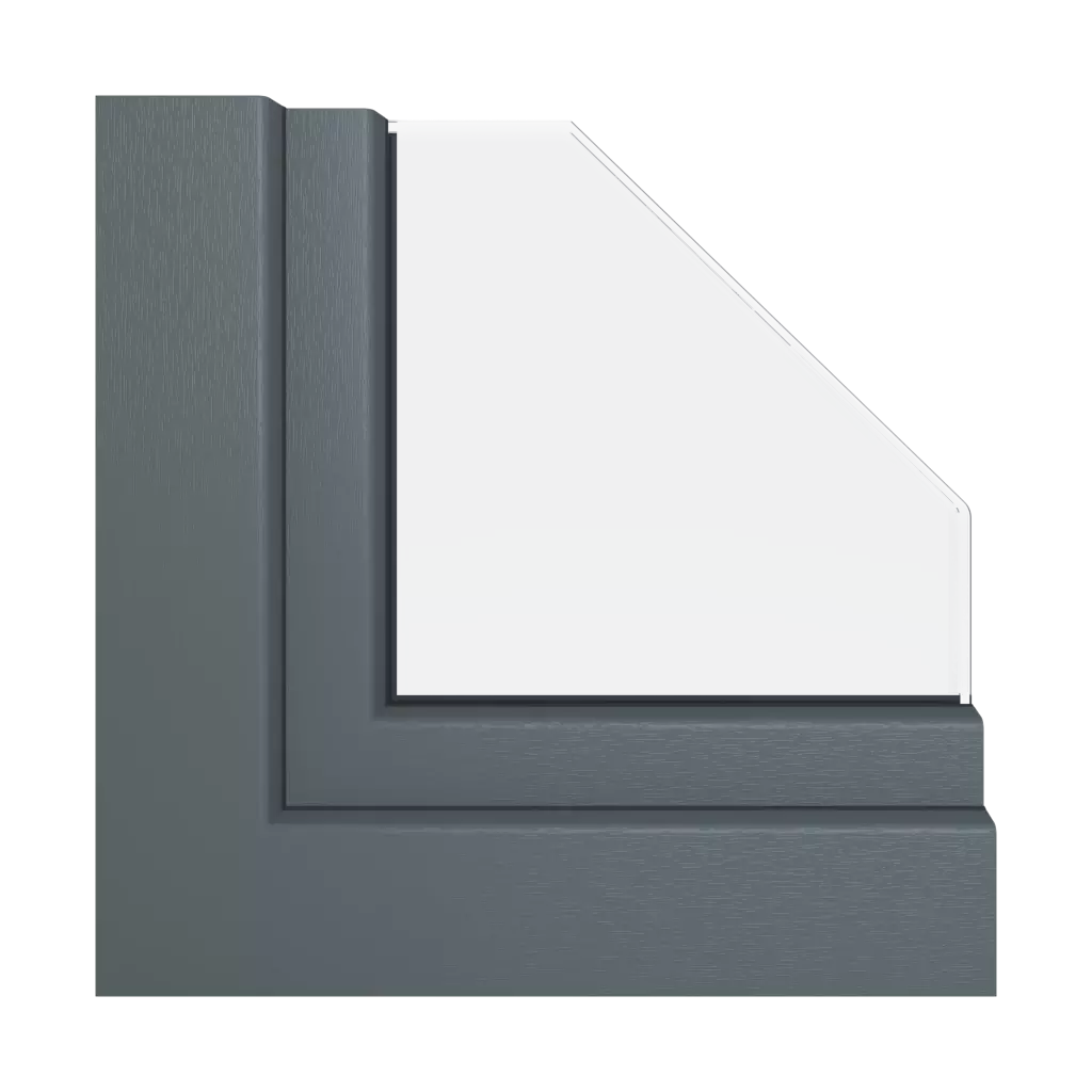 Szary antracytowy ✨ okna kolory aluplast szary-antracytowy