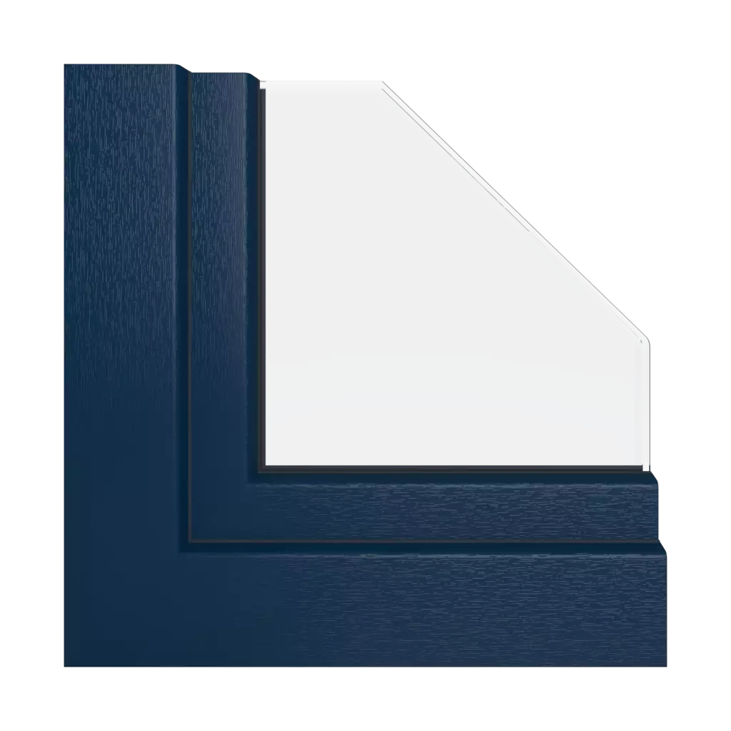 Stalowy niebieski okna profile-okienne aluplast energeto-8000