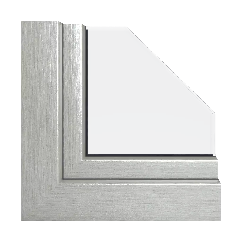 Aluminium szczotkowane okna kolory aluplast   