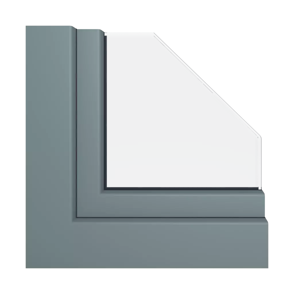 Szary bazaltowy okna kolory aluplast   