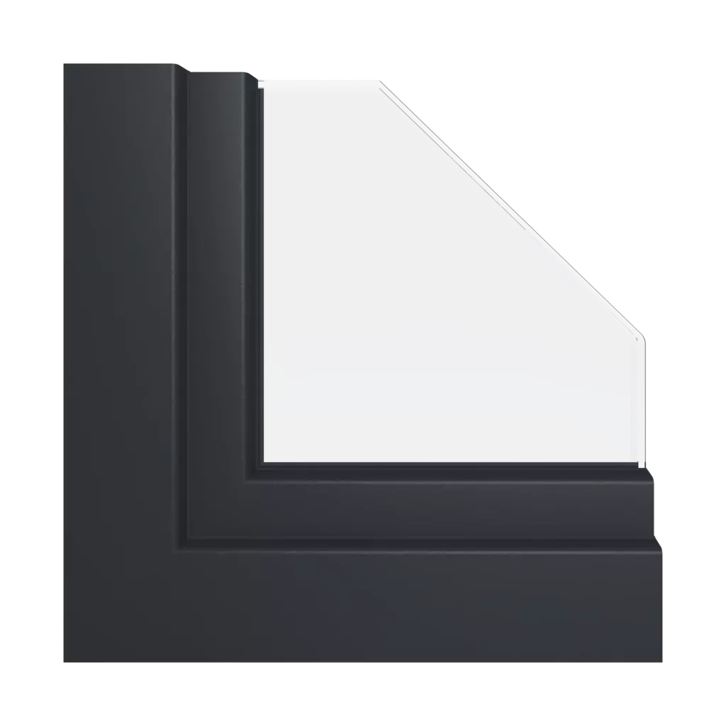 Ciemny grafitowy okna profile-okienne aluplast energeto-8000