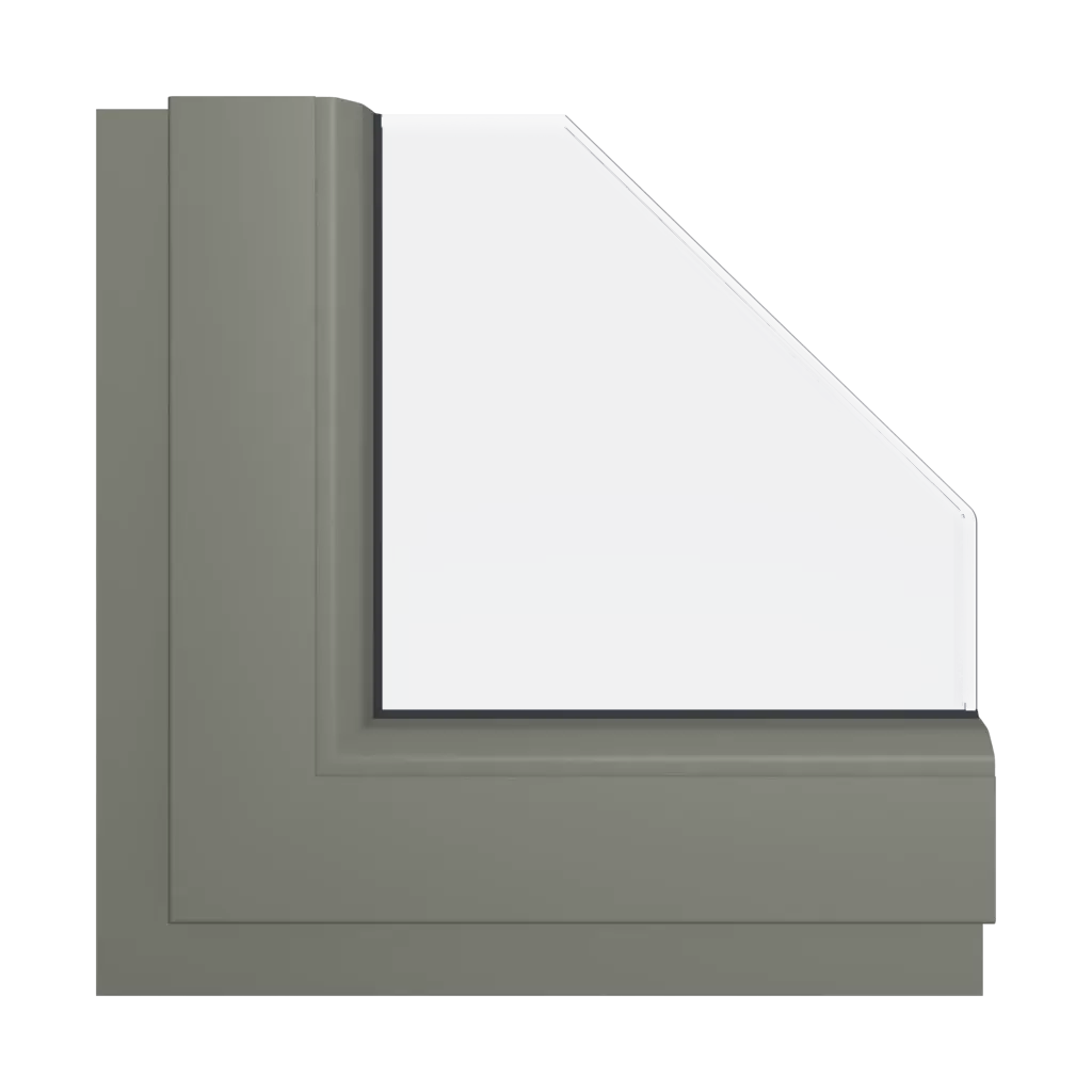 Szary kwarcowy okna kolory aluplast szary-kwarcowy interior