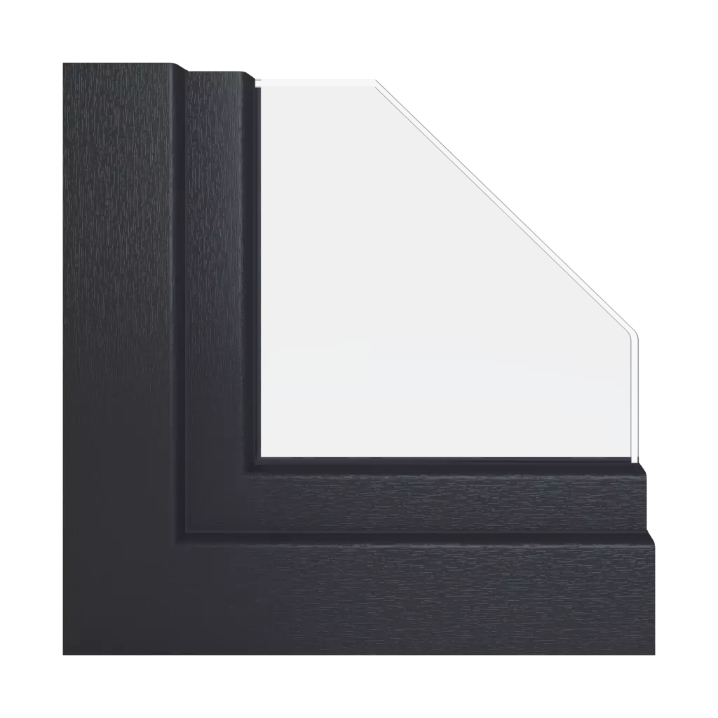 Szary antracytowy okna kolory schuco szary-antracytowy