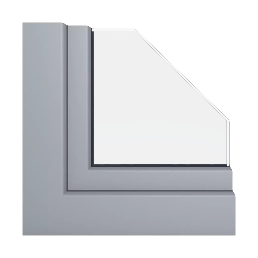 Szary sygnałowy gładki okna profile-okienne schuco livingslide
