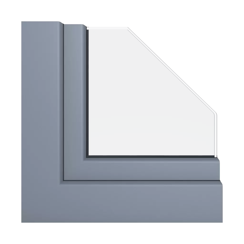 Szary srebrny gładki okna profile-okienne schuco livingslide