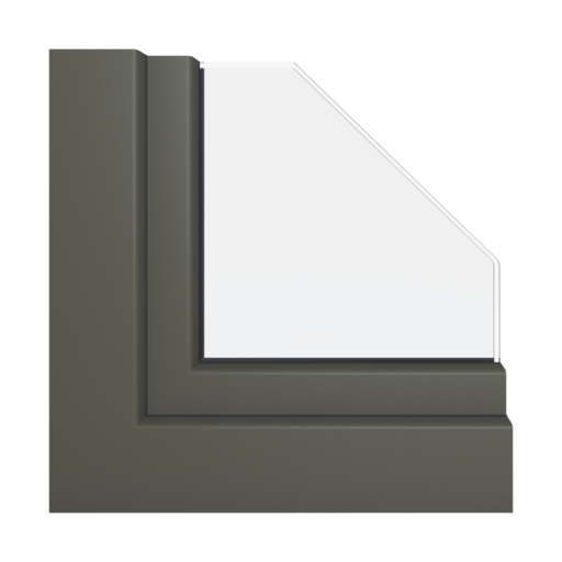 Szary kwarcytowy gładki okna profile-okienne schuco living-md