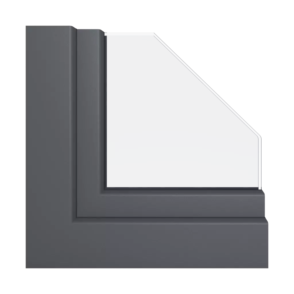 Szary łupek gładki okna profile-okienne schuco livingslide