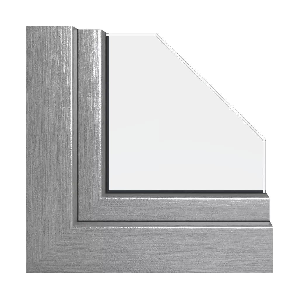 Aluminium szczotkowane okna profile-okienne schuco livingslide