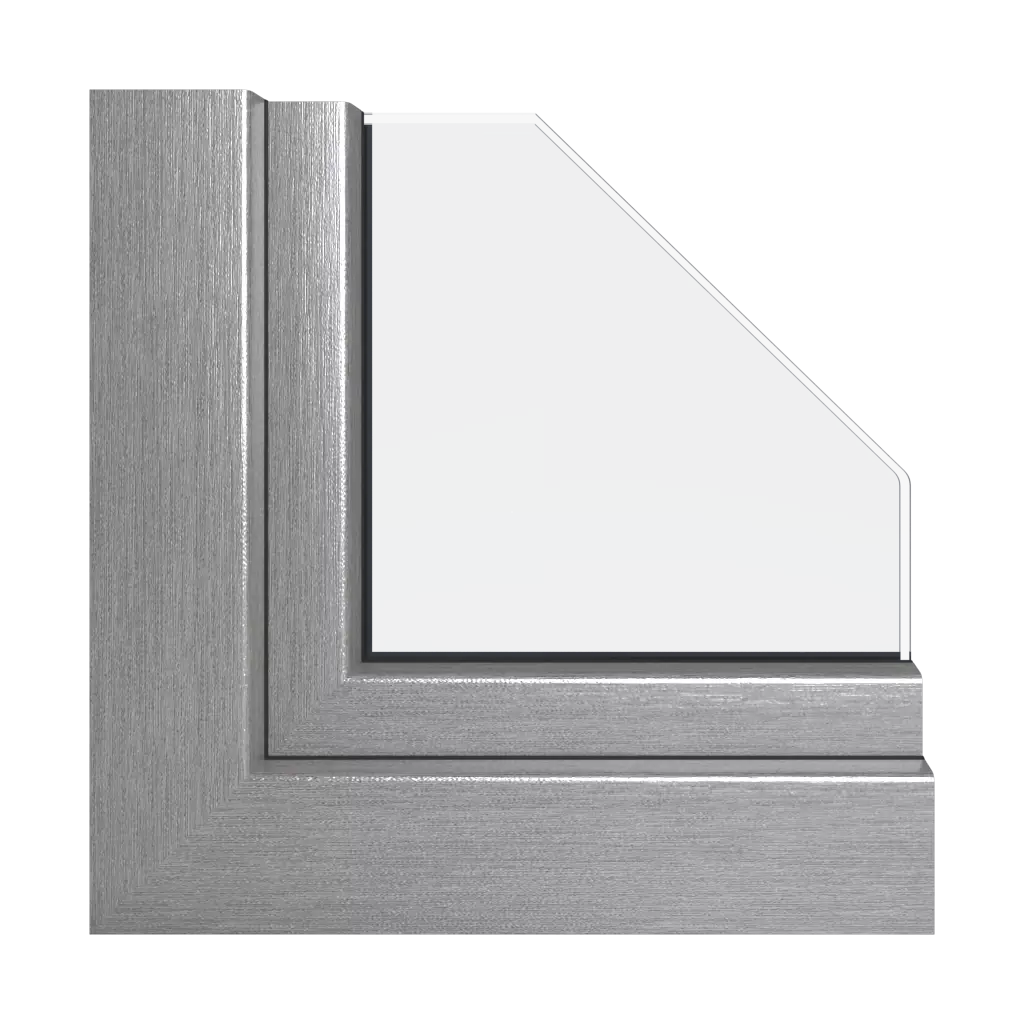 Aluminium szczotkowane okna profile-okienne schuco corona-ct-70