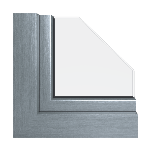 Srebrny metalizowany okna profile-okienne schuco living-md