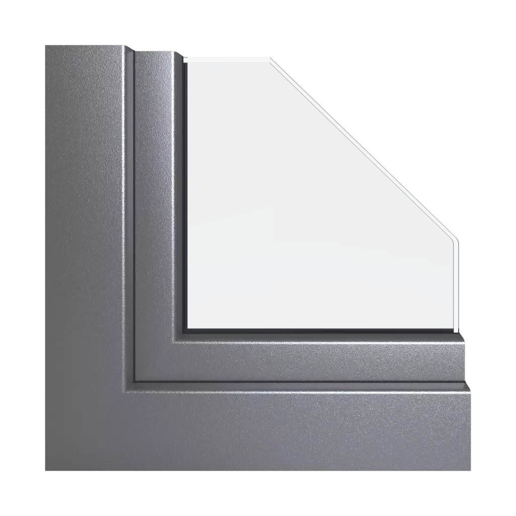 Alux szary aluminiowy okna kolory schuco   