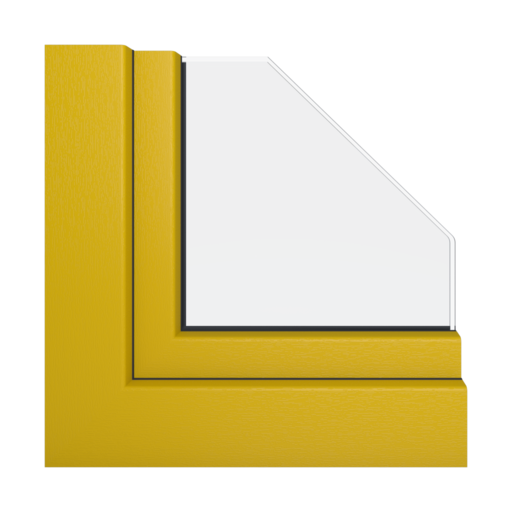 Żółty okna profile-okienne schuco living-md