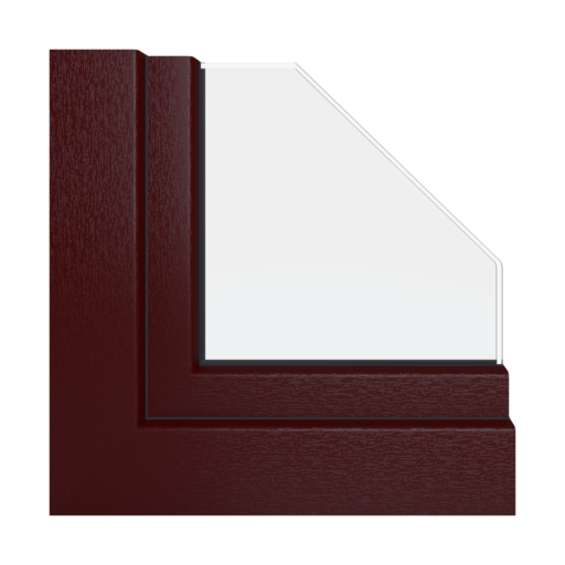 Bordowy średni okna profile-okienne schuco living-md