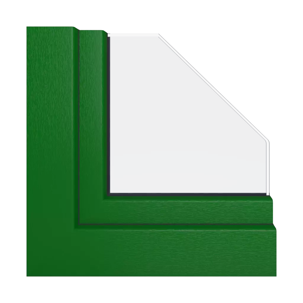 Jasnyzielony okna kolory schuco   