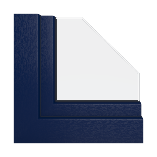 Niebieski kobaltowy okna kolory schuco   