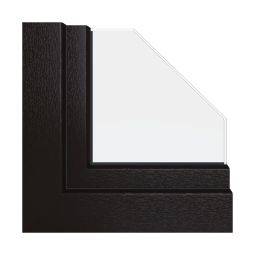 Brązowy dekoracyjny okna kolory schuco   