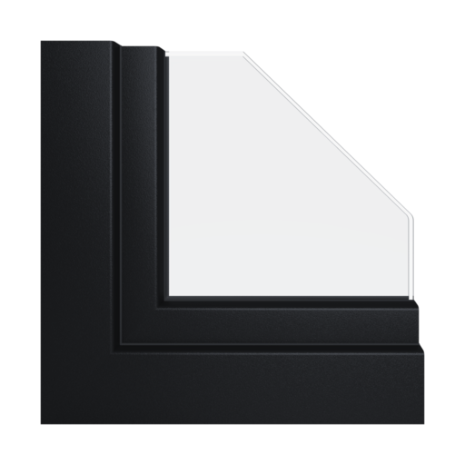 Czarny ulti-matowy okna profile-okienne schuco living-md