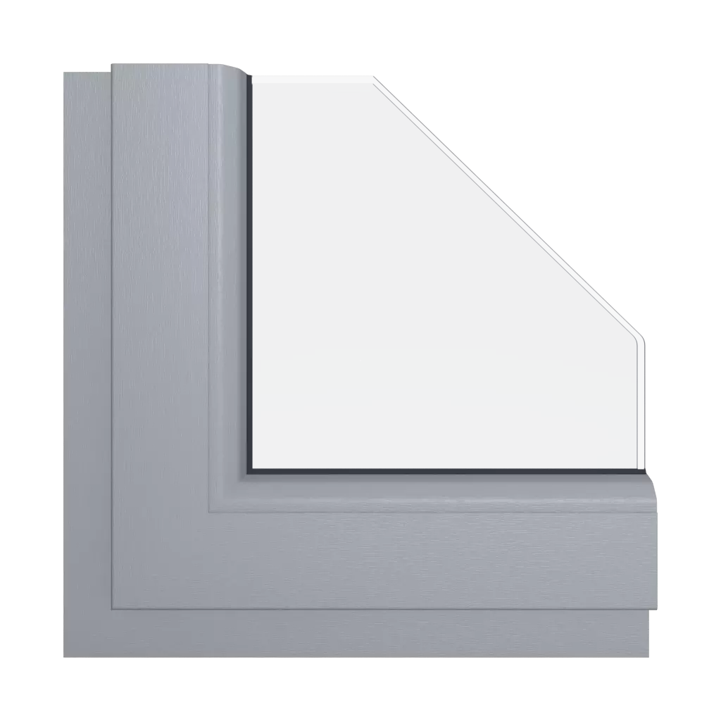 Szary sygnałowy okna kolory schuco szary-sygnalowy interior