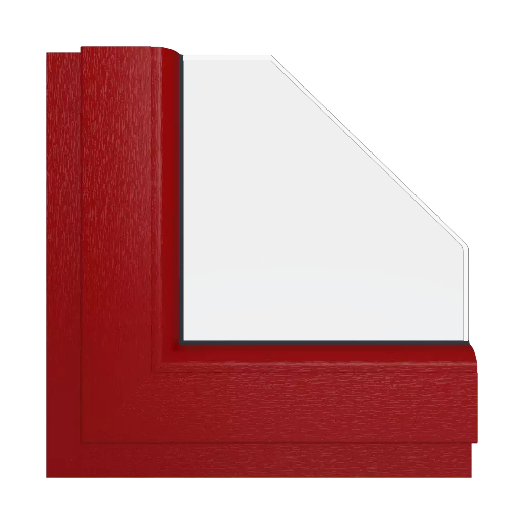 Jasnoczerwony okna kolory schuco jasnoczerwony interior