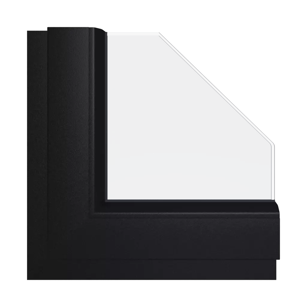 Czarny ulti-matowy okna kolory schuco czarny-ulti-matowy interior