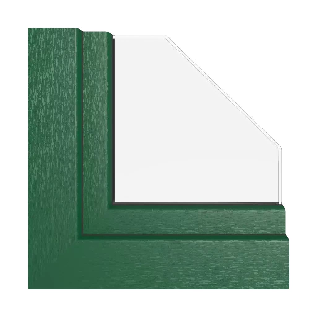 Zielony mech okna profile-okienne kommerling system-88-md