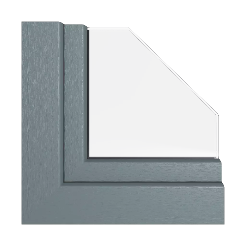 Szary bazaltowy okna profile-okienne kommerling system-88-md