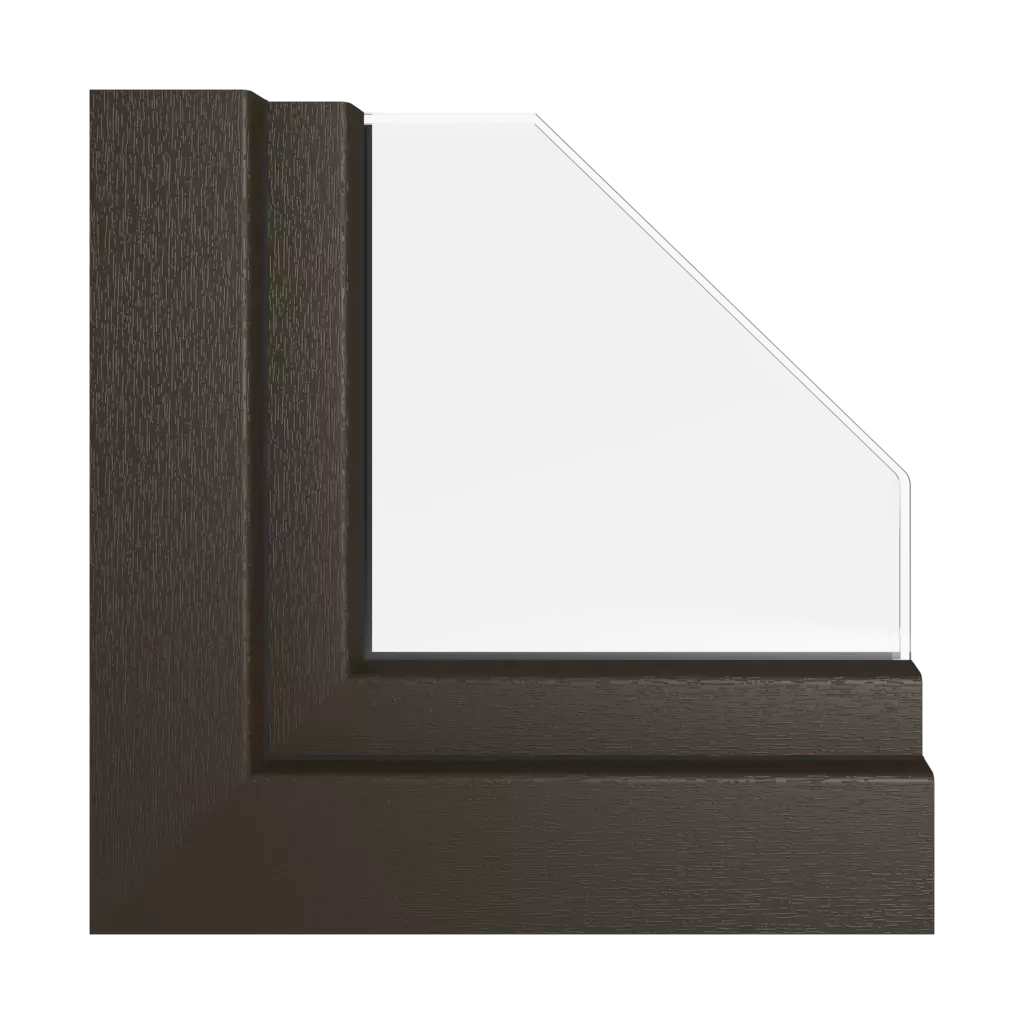 Brąz czekoladowy okna profile-okienne kommerling system-88-md