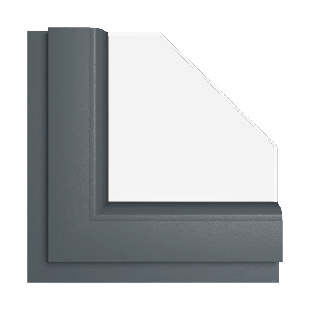 Szary antracytowy gładki okna kolory kommerling szary-antracytowy-gladki interior