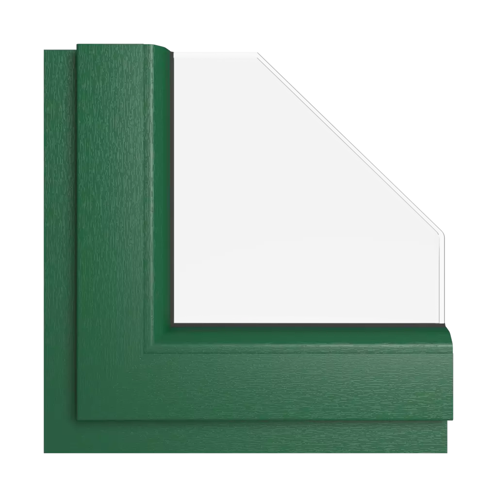 Zielony mech okna kolory kommerling zielony-mech interior